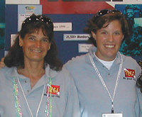 Ellen Minichiello, Bevlynn Moser on leave from Massachustts Audubon and Auburn University (respectively)